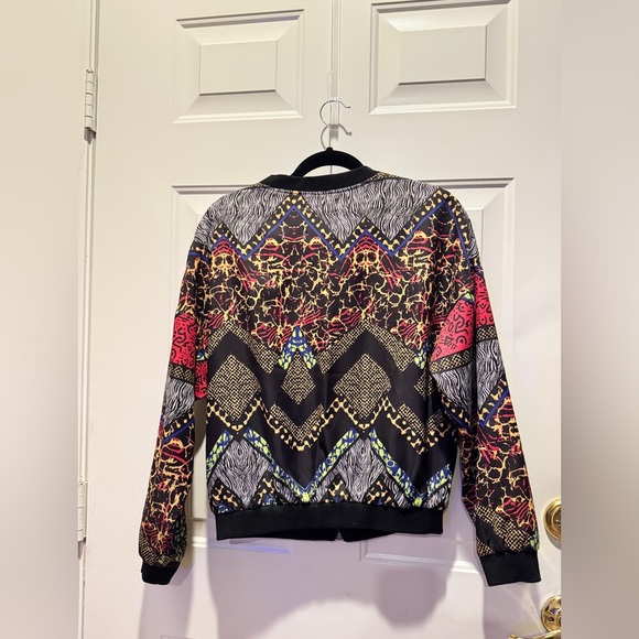 H&M Multicolor Patterned Bomber Jacket - Picture 11 of 15